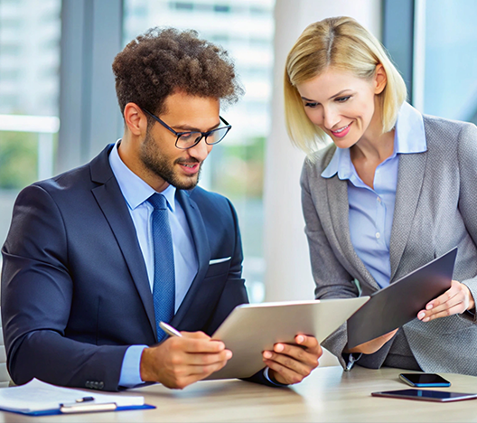 People discussing IT solutions